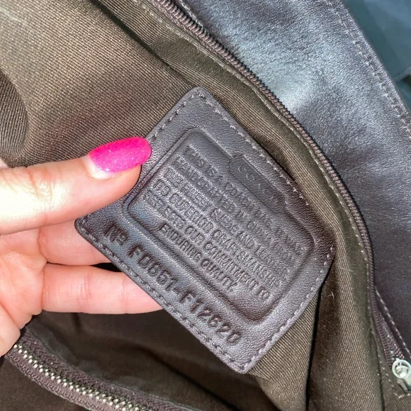 Coach hamptons maddison suede leaterh carryall satchel - Picture 2 of 11